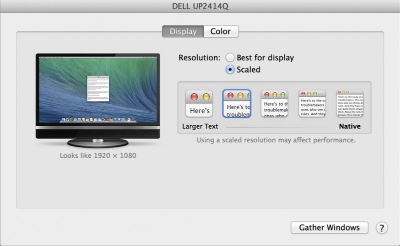 4K Display OS X Mavericks