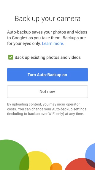 Auto-Backup your photos with Google+