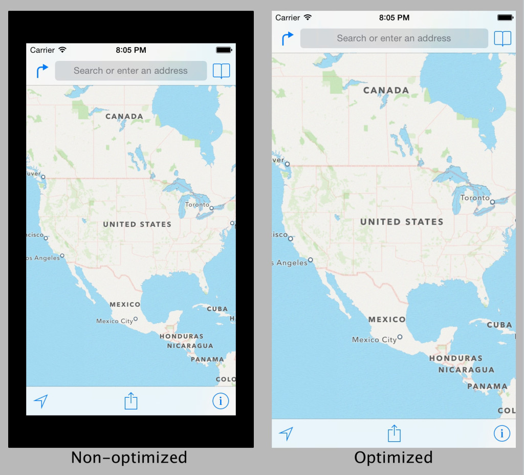 iphone 6 maps app large