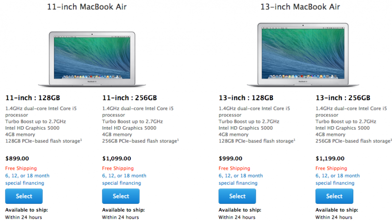 2014 MacBook Airs