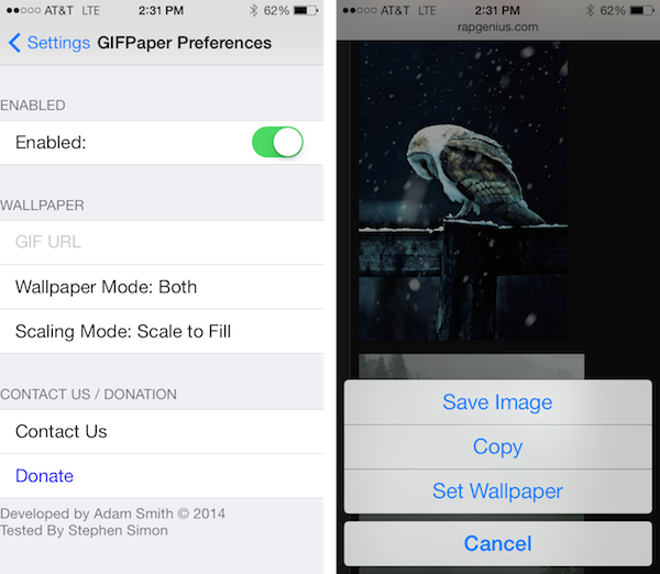GIFPaper: New Tweak Lets You Set Any GIF as Your Wallpaper