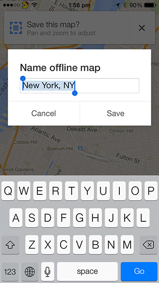 Save Offline Maps - Google Maps