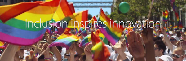 Apple Pride banner