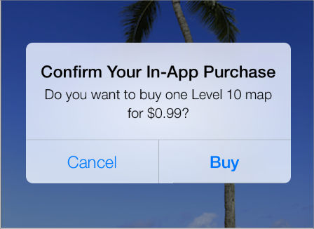 in-app purchase notification