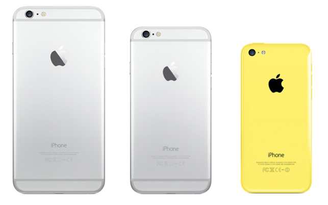 iPhone 6 Plus vs iPhone6 vs iPhone5c