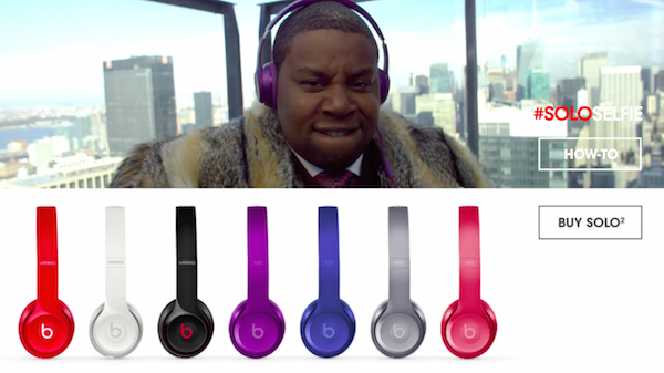 Apple's Beats shows off the Solo2 headphones with a 'solo selfie' ad