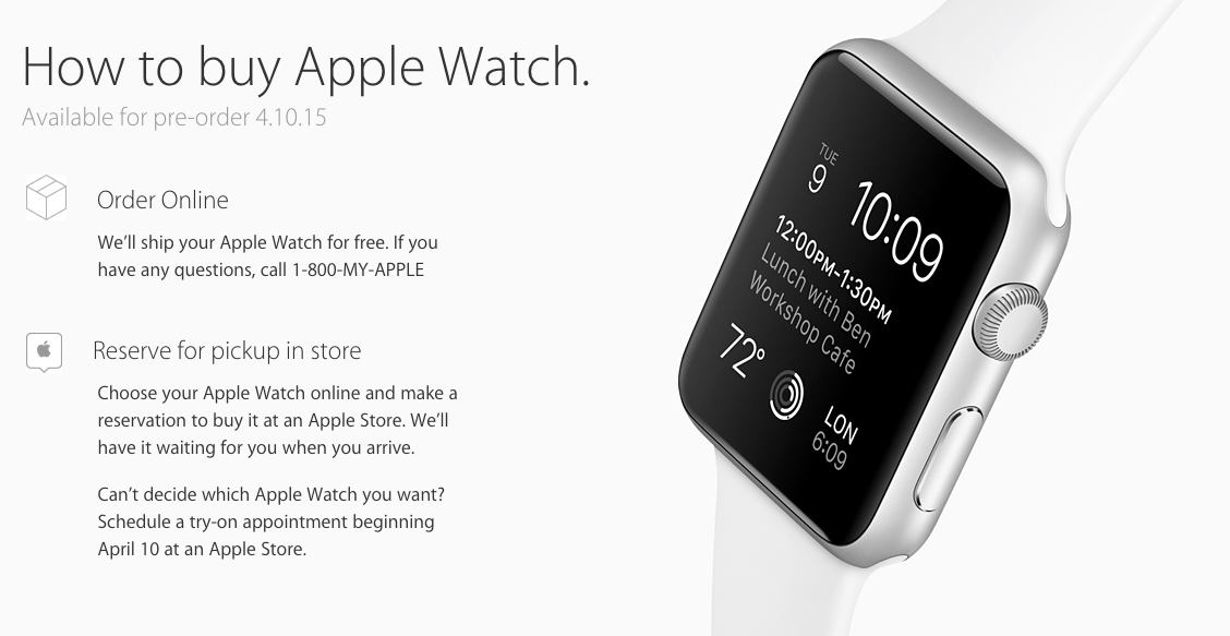 How to buy the Apple Watch