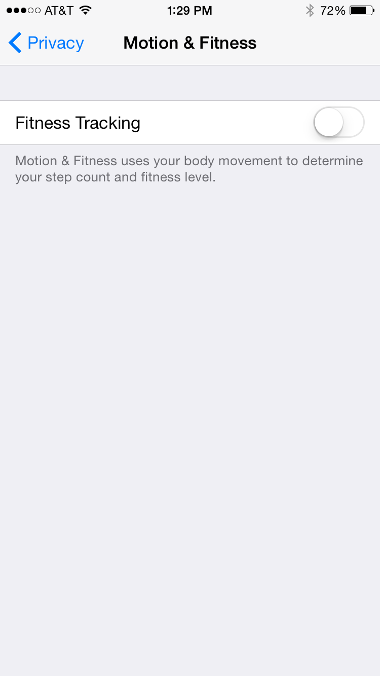 How to enable/disable Motion and Fitness Tracking on your iPhone