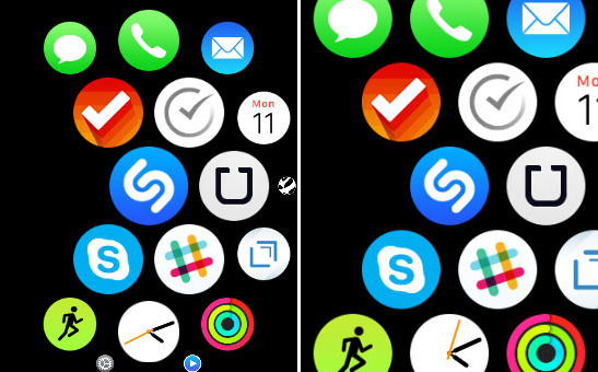 Apple Watch Home screen - Reduce Motion