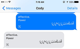 Messages app crashing issue