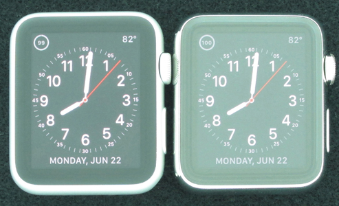 Apple Watch Ion-X and sapphire comparison