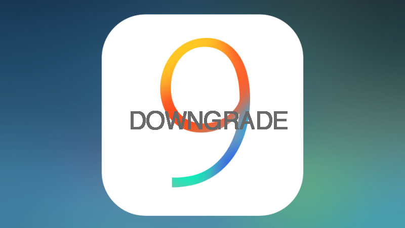 Downgrade iOS 9