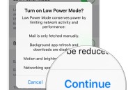 iOS 9 - Low power mode - Continue