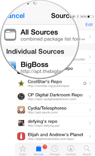 sources cydia