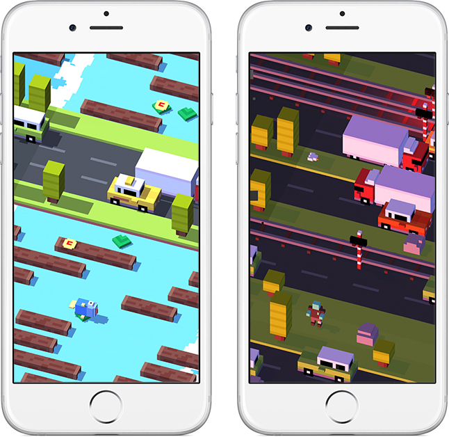 Crossy Road on iPhone