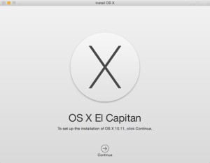 OS X El Capitan - Install