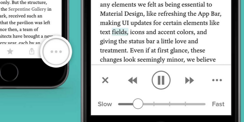 Pocket text-to-speech on iOS