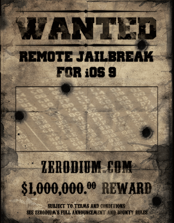 Zerodium iOS 9.1 jailbreak