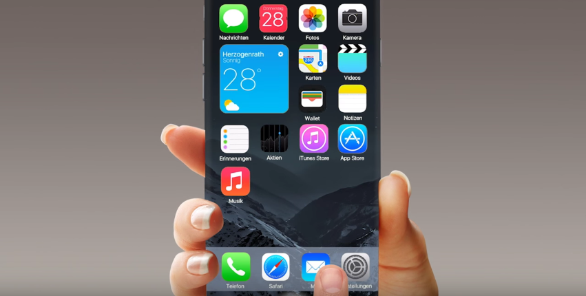 iPhone 7 concept with iOS 10