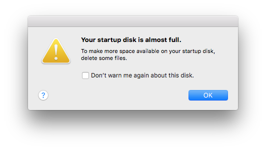 Fix Mac Startup Disk is Almost Full Error