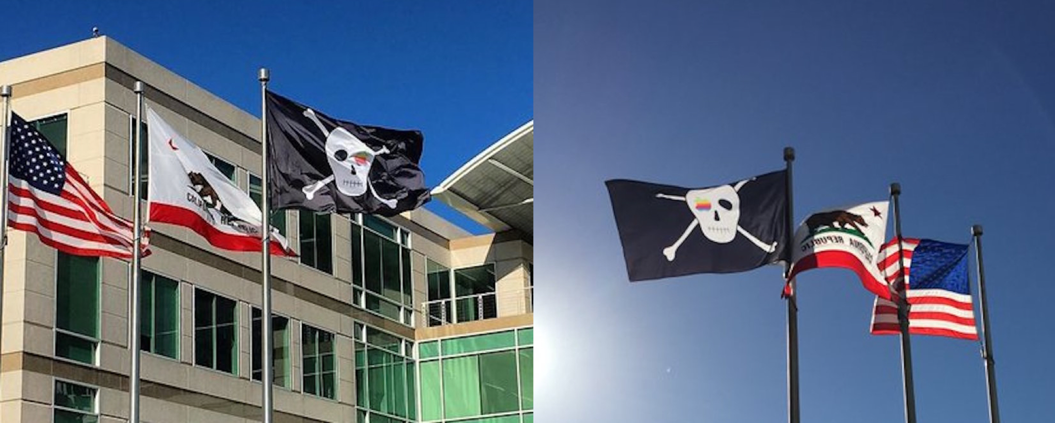 Apple pirate flag