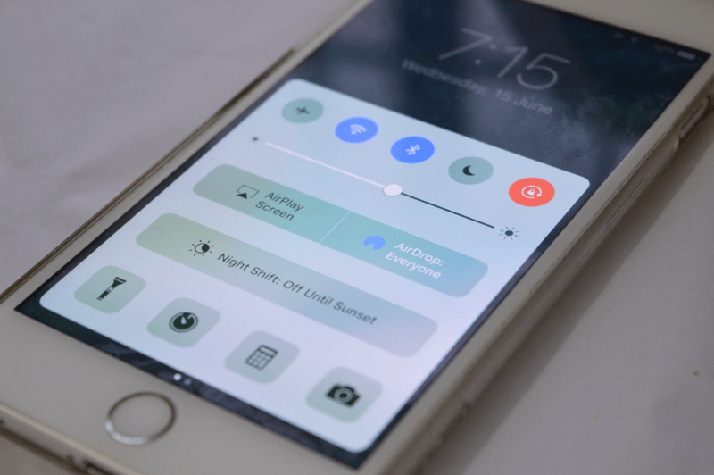 ios 10 control center 2