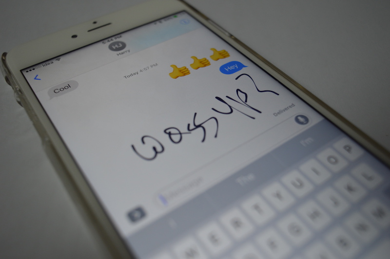 How To Disable Handwriting Mode In The Messages App In IOS 10