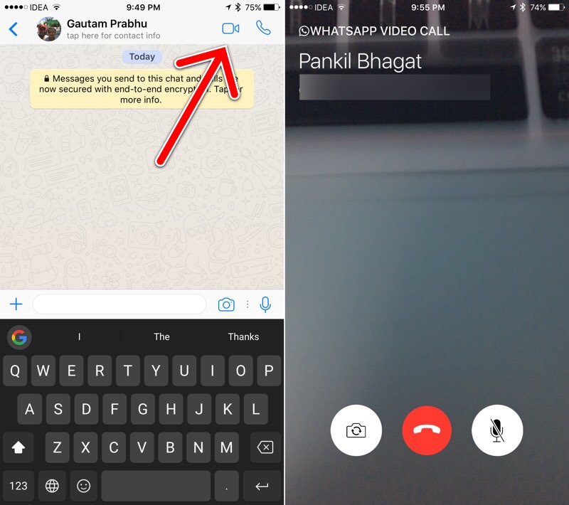 How To Make WhatsApp Video Calls On IPhone IPhone Hacks 1 IPhone 