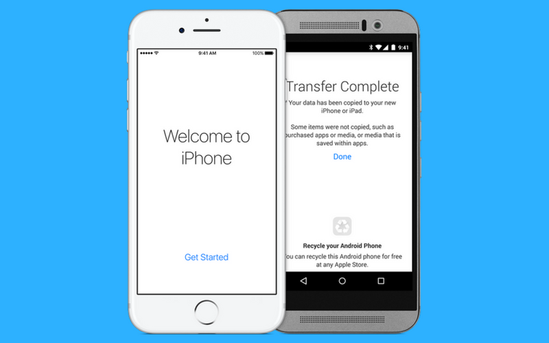 transfer data android to iphone