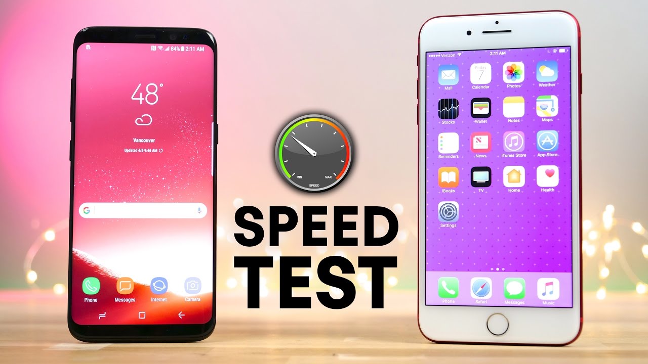 Galaxy S8 vs iPhone 7 Speed test