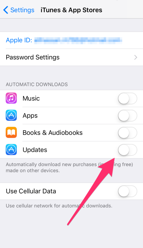 how to disable automatic app updates