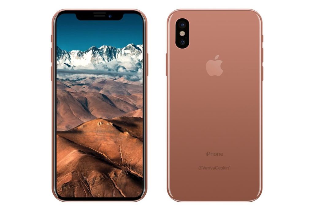 iPhone 8 Copper render