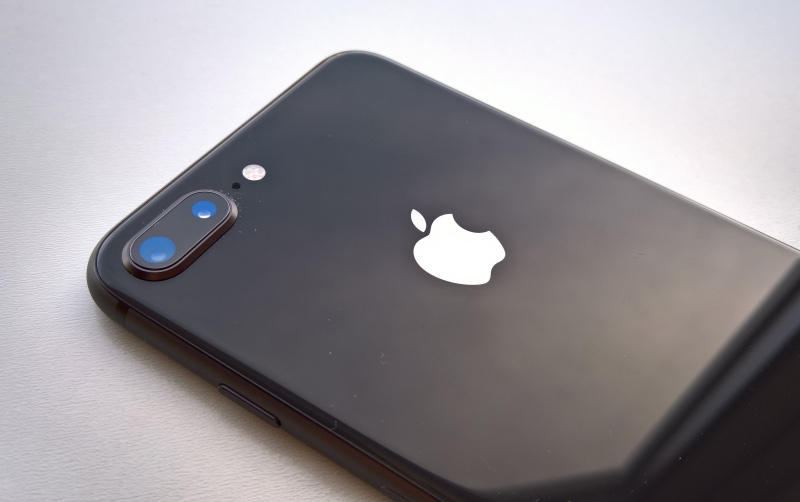 iPhone 8 Plus showing logo and camera island