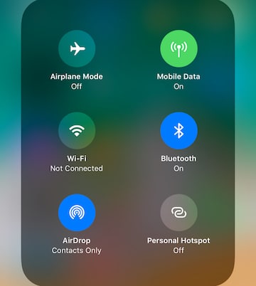 iOS 11 - Wi-fi & Bluetooth