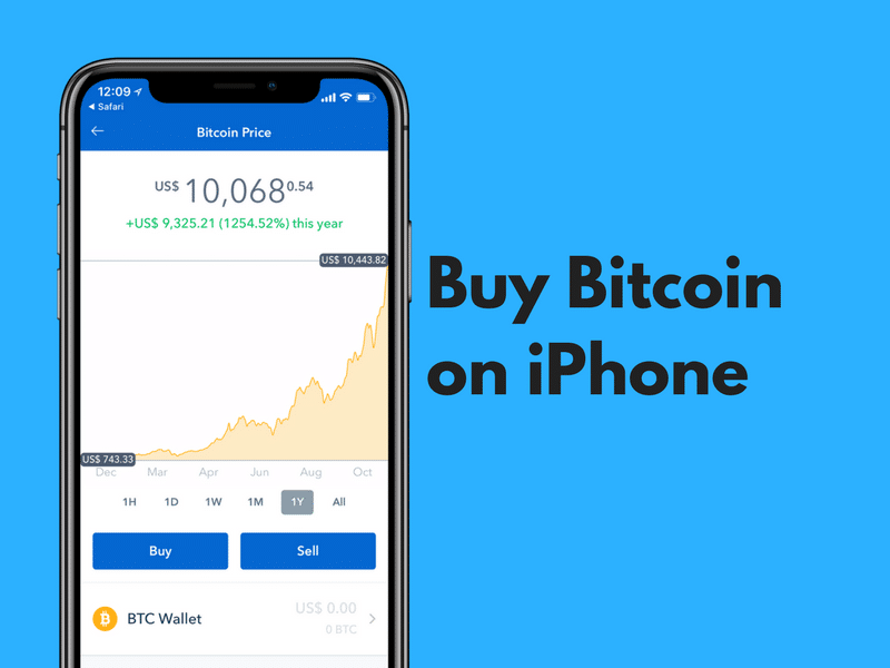 Buy Bitcoin on iPhone