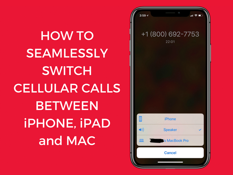 iOS 12. Seamlessly Switch Cellular Calls Featured