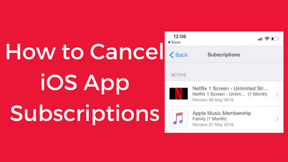 How to cancel iOS app subscriptions
