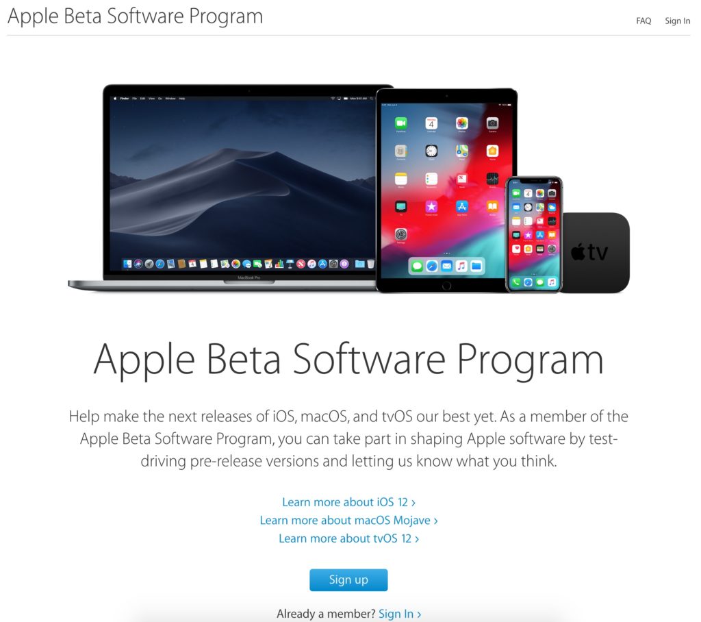Apple public beta program