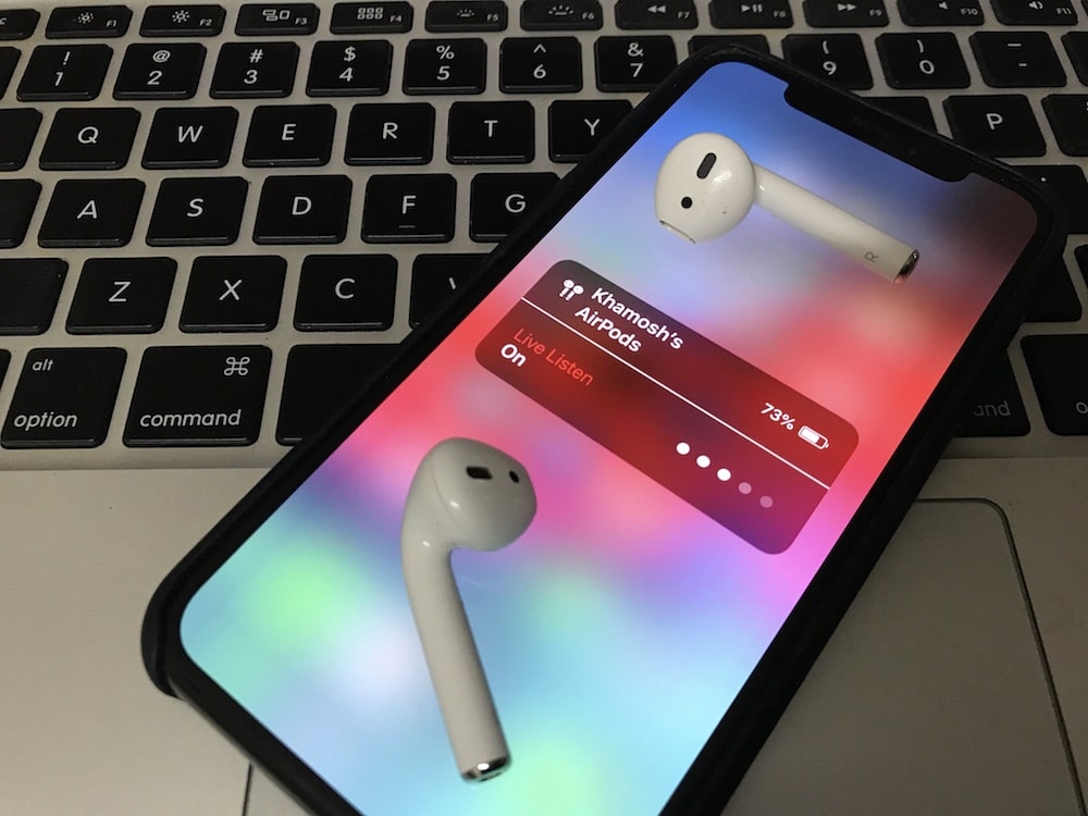 to use AirPods Live Listen Feature in iOS 12