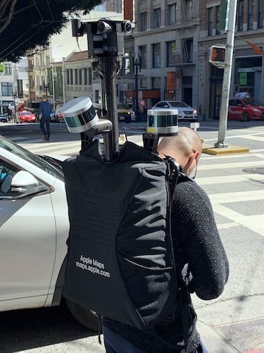 Apple Maps backpack spotted in the wild