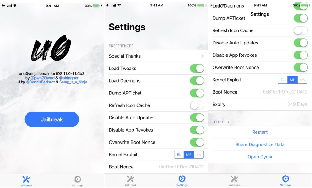 Unc0ver Jailbreak for iOS 11 - iOS 11.3.1 (iOS 11.4 beta 3)