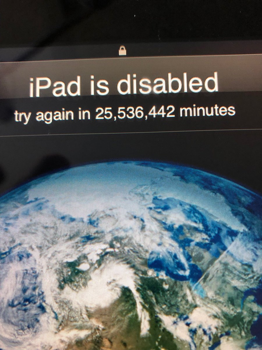 iPad disabled for 47 years