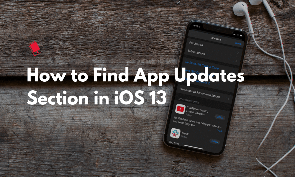 Find App Updates iOS 13
