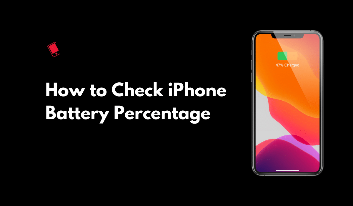 Check iPhone 11 Battery Percentage