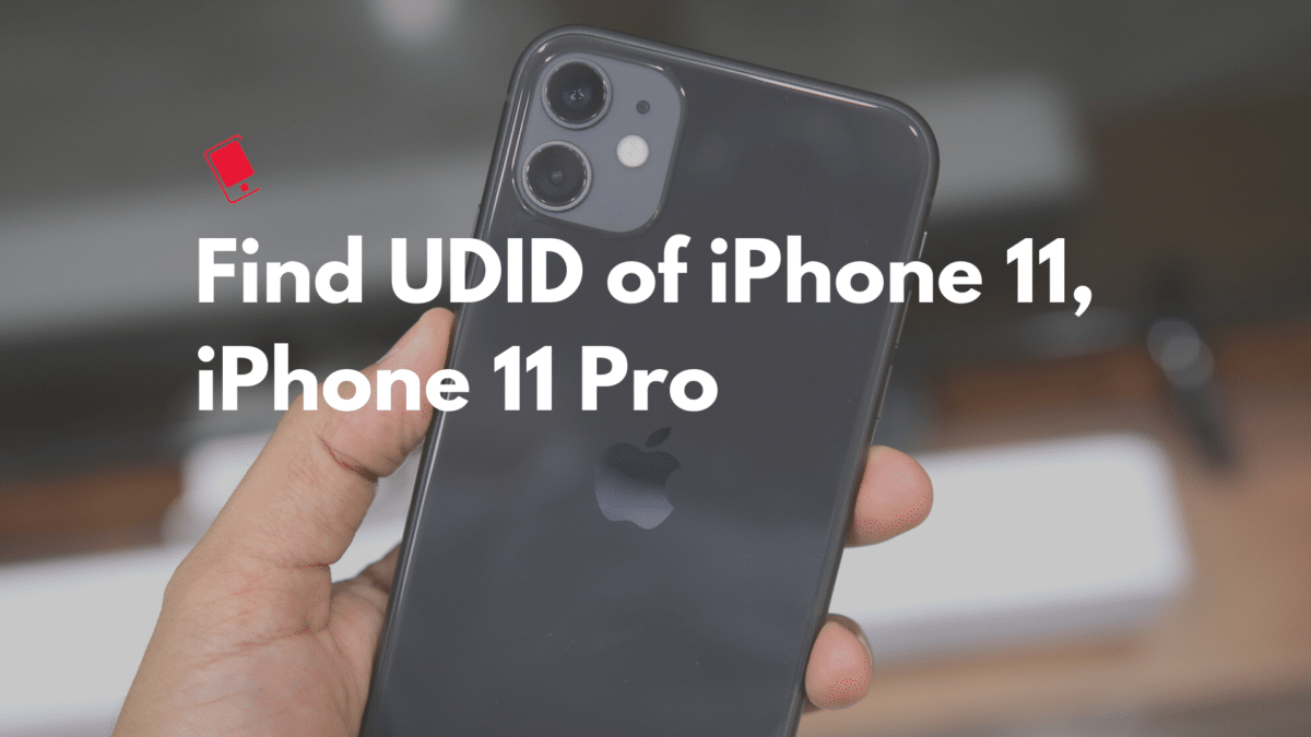 iPhone 11 Find UDID