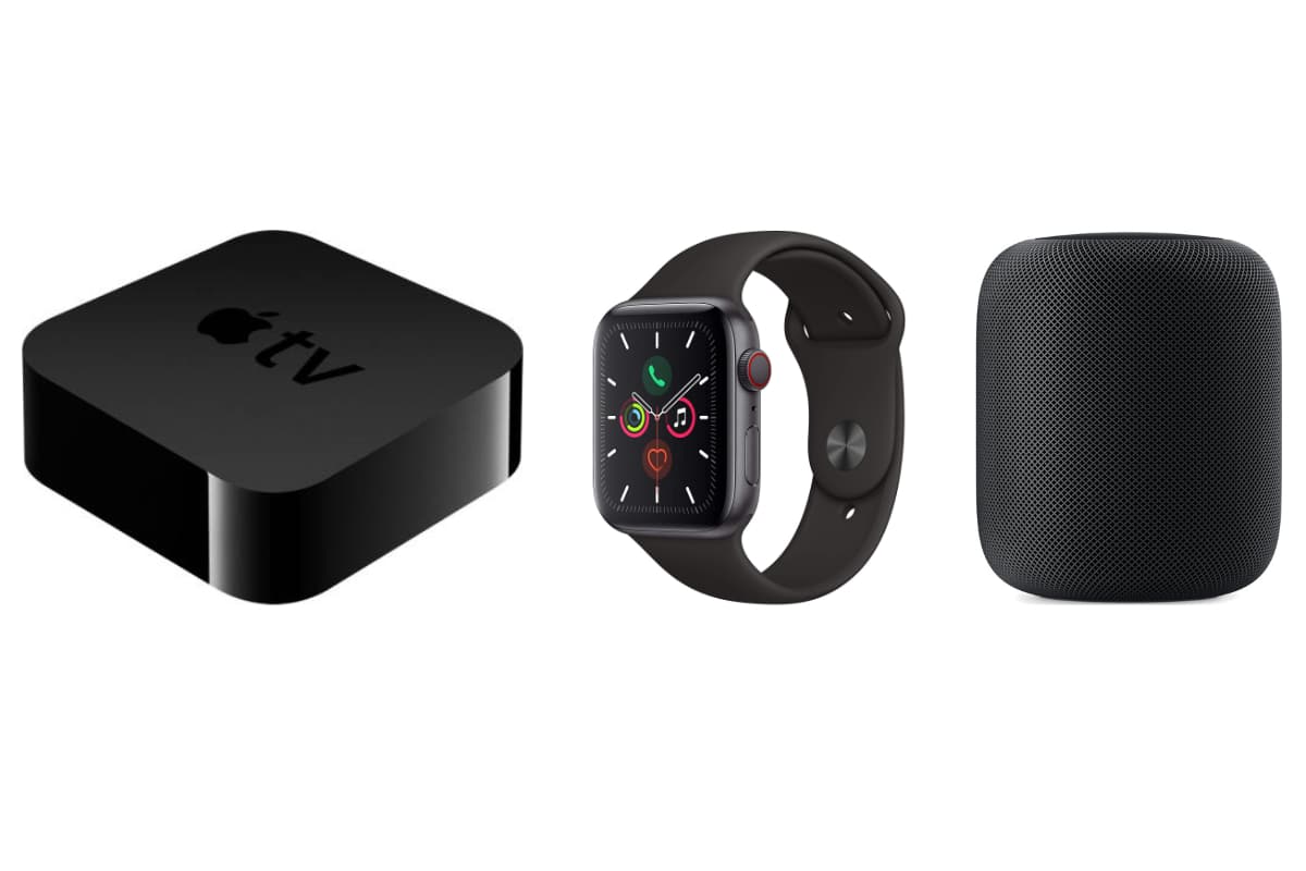 Apple TV, Apple Watch, Apple HomePod