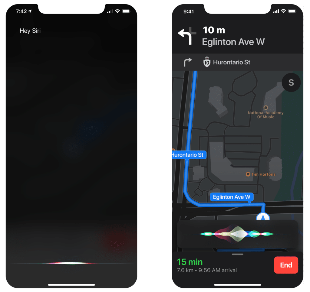Apple Maps UI Concept - Hey Siri Screen
