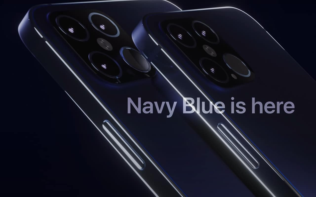Apple iPhone 12 Pro Navy Blue Concept