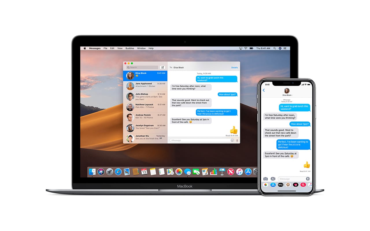 Apple macOS iOS Messages App