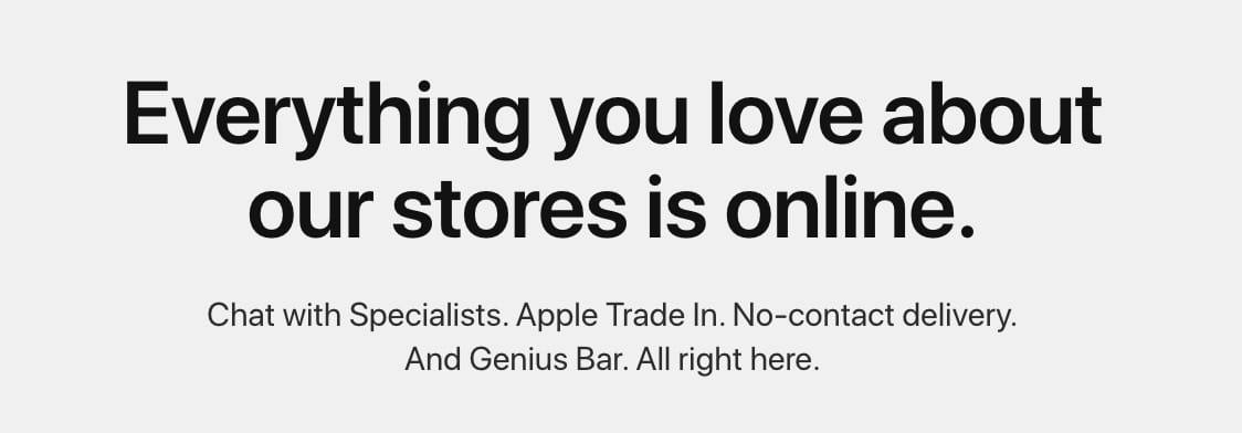 Apple Store online hub